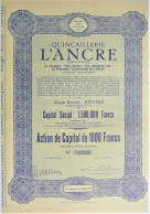 Quincaillerie L'Ancre - Part Sociale (Antwerpen) - Andere & Zonder Classificatie