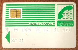 CARTE MAINTENANCE TELECARTE REF PHONECOTE MTN6a TELEFONKARTE SCHEDA TARJETA PHONE CARD PREPAID PREPAYÉE CALLING - Maintenance Cards