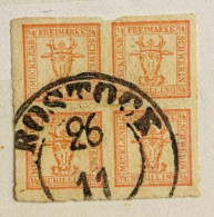 Mecklenbourg-Schwerin YT N° 8 Oblitéré/used Cachet De Rostock - Mecklenbourg-Schwerin