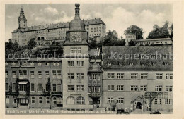 73333669 Rudolstadt Markt Mit Schloss Rathaus Hotel Zum Loewen Rudolstadt - Rudolstadt