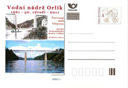 CDV C Czech Republic The Orlik River Dam And Bridge 2011 - Eau