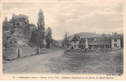 CREMIEU - Entrée De La Ville - Château Delphinat Et Les Ecoles De Saint Laurent - état - Crémieu