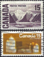 Canada 1972 2 Valori Diversi  Fu - Usados