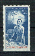 ST PIERRE & MIQUELON Poste Aérienne 1942 Y&T N° 3 NEUF** - Unused Stamps