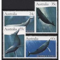 Australien 1982 Wale Buckelwal Pottwal 777/80 Postfrisch - Mint Stamps
