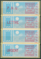 Frankreich ATM 1985 Taube Satz 1,80/2,20/3,20/5,00 ATM 6.5 Zd ZS 2 Postfrisch - 1985 « Carrier » Papier