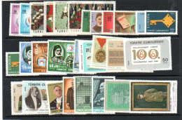 TURKEY -1968 - VARIOUS COMMEMORATIVES  MINT NEVER HINGED  SG CAT £39+ - Ungebraucht