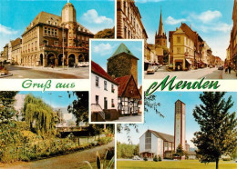 73943347 Menden__Sauerland Rathaus Turm Ortspartie Park Kirche - Menden