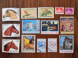 Romania Stamp Lot - Used - Various Themes - Sammlungen