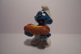 SCHTROUMPFS  -   SCHTROUMPF -  GOURMAND  ( SANDWICH )-  PEYO - 1992 -SCHLEICH - PORTUGAL - Smurfen