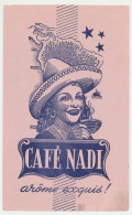 Buvard 12.9 X 21 Café NADI Antilles Brésil - Café & Thé