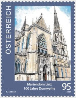 AUSTRIA 2024 ARCHITECTURE Religious Buildings. Churches. 100th Anniv. Of The Linz New Cathedral - Fine Stamp MNH - Neufs