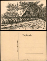 Ansichtskarte Bergedorf-Hamburg Marschland Straße - Künstlerkarte 1928 - Bergedorf