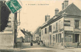 78 - Saint Arnoult - La Rue De Paris - Animée - CPA - Oblitération Ronde De 1912 - Voir Scans Recto-Verso - St. Arnoult En Yvelines