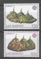 San Marino 1977.  Europa Mi 1131-32  (**) - Neufs