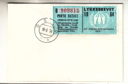Norvège - Lettre De 1964 - Oblit Oslo - Dernier Jour De Validité - Rare - - Lettres & Documents