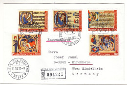 Vatican - Lettre Recom De 1972 - Oblit Citta Del Vaticano - Exp Vers Kirchheim - - Lettres & Documents