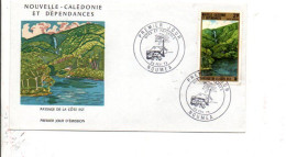 NOUVELLE CALEDONIE FDC 1973 PAYSAGES - FDC