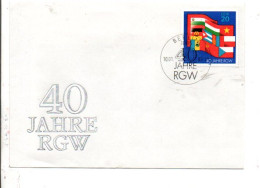 ALLEMAGNE RDA DDR FDC 1989 40 ANS RGW - 1981-1990