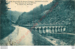 42.  ROCHETAILLEE . Les Vannes Du Pas Du Riot Et Route Du Barrage . - Rochetaillee