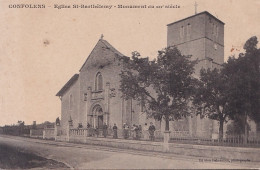 C11-16) CONFOLENS - EGLISE SAINT BARTHELEMY - MONUMENT DU XII° SIECLE - EDIT. DEBEAULIEU - ( 2 SCANS ) - Confolens