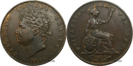 Royaume-Uni - George IV - Half Penny 1826 - TTB/XF40 Rayures - Mon5857 - Autres & Non Classés