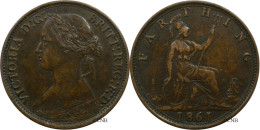 Royaume-Uni - Victoria - Farthing 1861 - TTB/XF45 - Mon6173 - Other & Unclassified