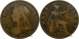Royaume-Uni - Victoria - Half Penny 1901 - TB/VF30 - Mon6180 - Sonstige & Ohne Zuordnung