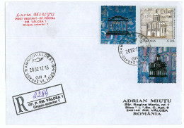 NCP 25 - 2284-a Russian CHURCH, Romania - Registered, Stamp With 2 Vignettes - 2012 - Cartas & Documentos