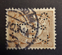 Nederland - Pays-Bas - 1913 -  Perfin - Lochung - S & Z / R - R.S. Stokvis & Zonen Ltd. - N.V. Handel Cancelled - Gezähnt (perforiert)