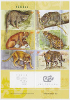 Argentina 2001 Felines Complete Mini Sheet Se-Tenant MNH - Neufs