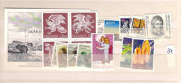 1987 MNH Iceland, Year Complete, Postfris** - Años Completos