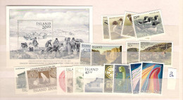 1986 MNH Iceland Year Complete, Posffris** - Komplette Jahrgänge