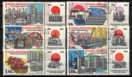 Tchécoslovaquie 1975 Mi 2285-90 Zf (Yv 2128-33 Avec Vignettes), Obliteré, - Used Stamps