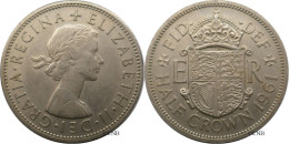 Royaume-Uni - Elizabeth II - Half Crown 1961 - SUP/AU55 - Mon6617 - K. 1/2 Crown