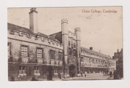 ENGLAND - Cambridge Christ College Used Vintage Postcard - Cambridge