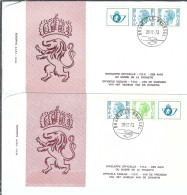 BELGIQUE Ca. 1973: 4 FDC Différents "Roi Baudouin" - 1971-1980