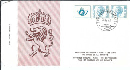 BELGIQUE Ca. 1973: 1 FDC "Roi Baudouin" - 1971-1980