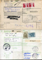 "SCHWEIZ" 1981 Ff., 2 Auslandspaketkarten Nach Deutschland, Frankaturen ! (L1237) - Lettres & Documents