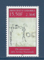 Andorre Français - YT N° 539 ** - Neuf Sans Charnière - 2000 - Unused Stamps