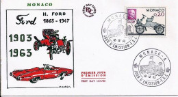 MONACO N° 632 S/L. DE MONACO A/12.12.63   - Cartas & Documentos