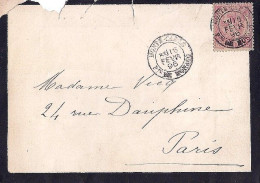 MONACO N° 15 S/L. DE MONTE CARLO/16.2.1896 POUR FRANCE - Covers & Documents