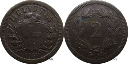 Suisse - Confédération Helvétique - 2 Centimes 1850 B - TTB/XF40 - Mon4115 - 2 Rappen