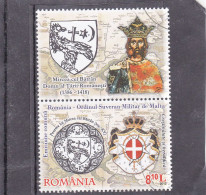 ROMANIA 2012 Relations With Sovereign Maltese Order USED + LABELS. Michel 6667 - Usado