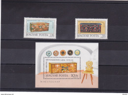 HONGRIE 1981 JOURNEE DU TIMBRE Yvert 2768-2769  + BF 155, Michel 3505-3506 + Bl 151 NEUF ** MNH - Ungebraucht