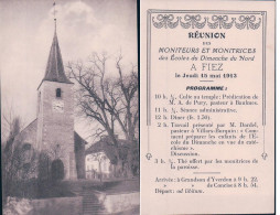 Fiez VD, Eglise, Réunion Des Moniteurs Et Monitrices Des Ecoles Du Dimanche Au Dos (15.5.1913) - Fiez
