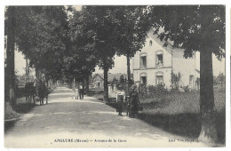 CPA 51 ANGLURE Avenue De La Gare - Anglure
