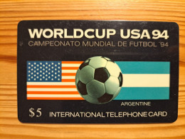 Prepaid Phonecard USA, Global Telecom Network - Football World Cup, Argentine - Other & Unclassified