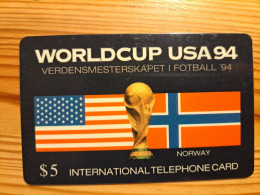 Prepaid Phonecard USA, Global Telecom Network - Football World Cup, Norway - Altri & Non Classificati