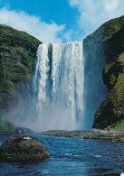 Island: High Waterfall Skógafosss, Located In South Iceland Gl1992 #E4067 - Island